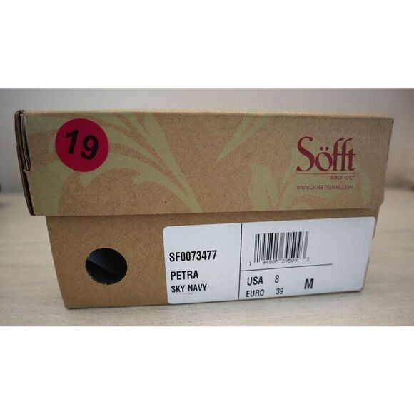 Söfft SF0073477 Women's Sz 8M Sky Navy Blue Suede Petra Mary Jane Pumps - Picture 9 of 9